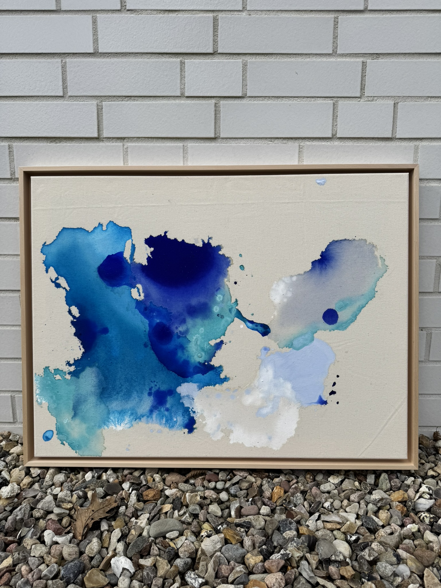 Tiefen, 2026, Acryl auf roher Baumwollleinwand, Ansicht 2